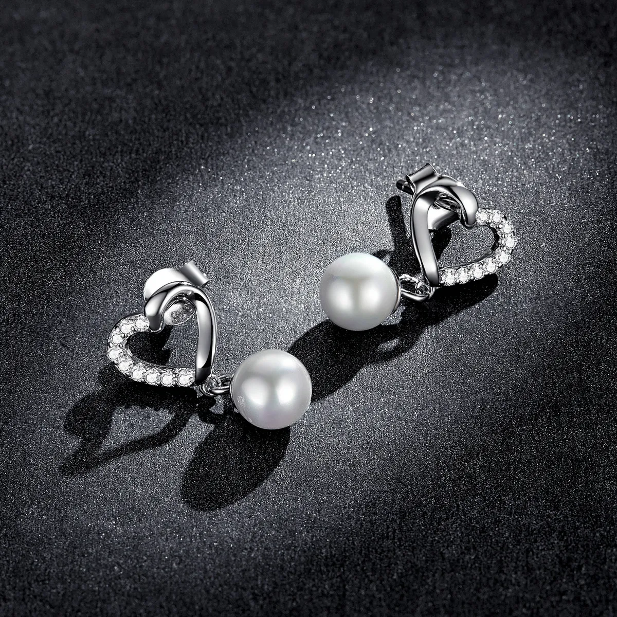 Pandora Style Love Shell Beads-Elegante øredobber - BSE552