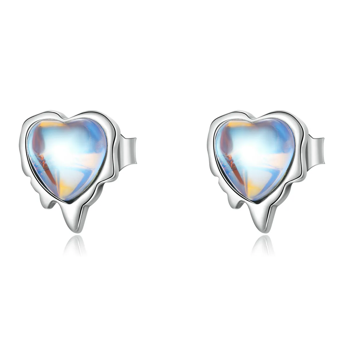 pandora style melting love stud øredobber sce1306