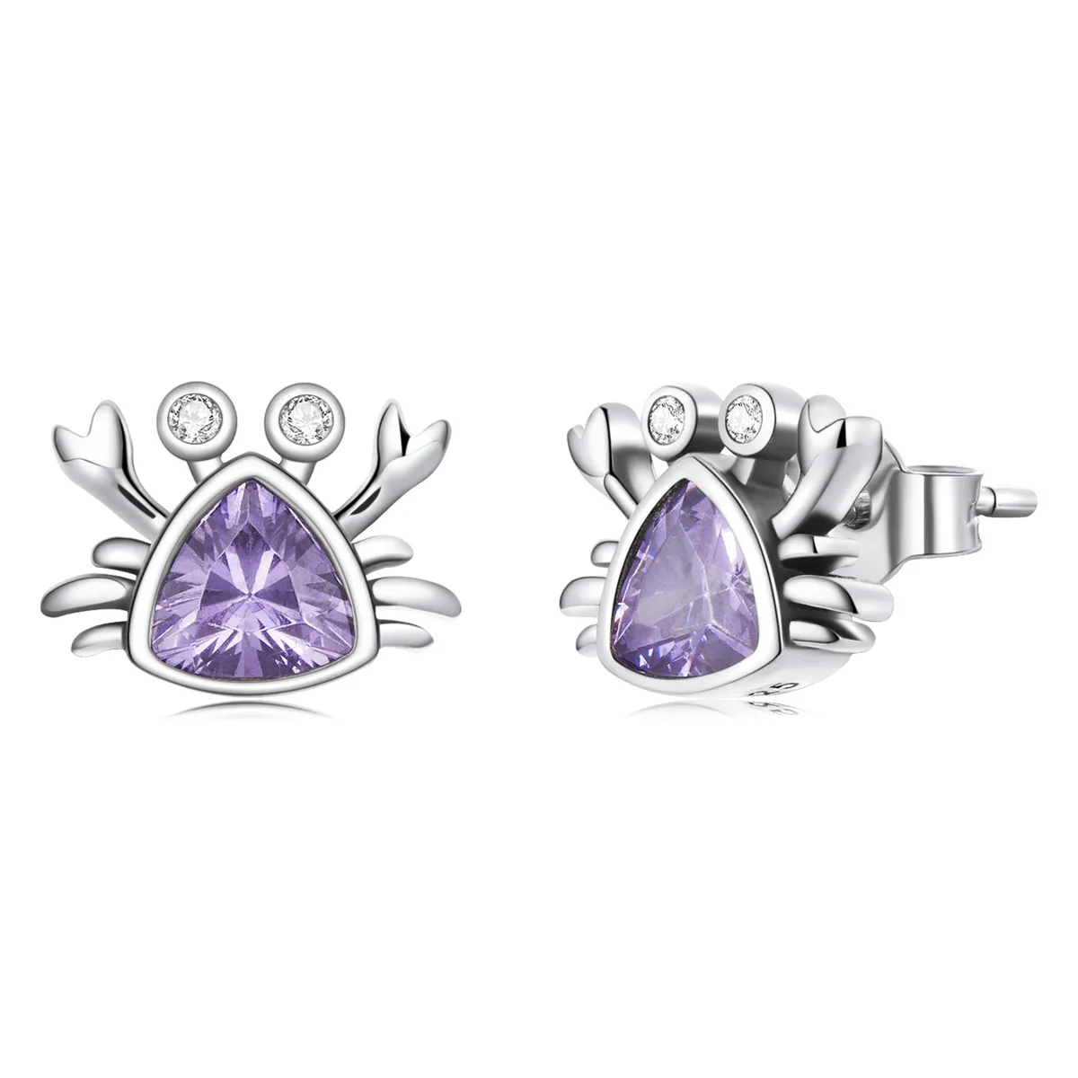 Pandora Style Mini Crab Stud øredobber - BSE572