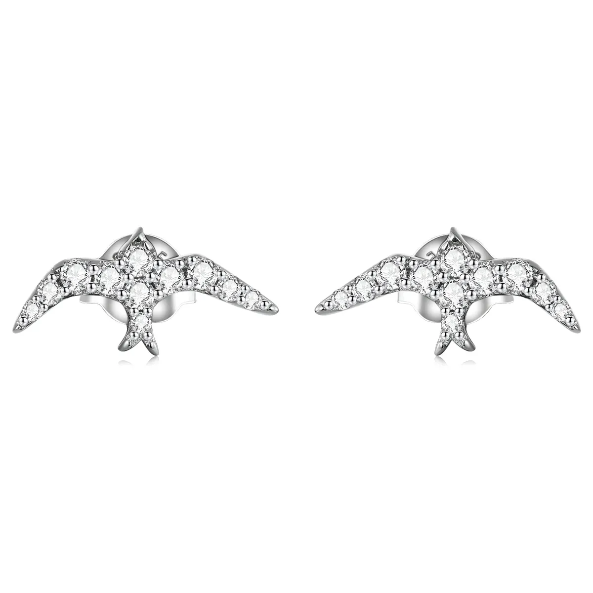 Pandora Style Mini Swallow Stud øredobber - BSE594