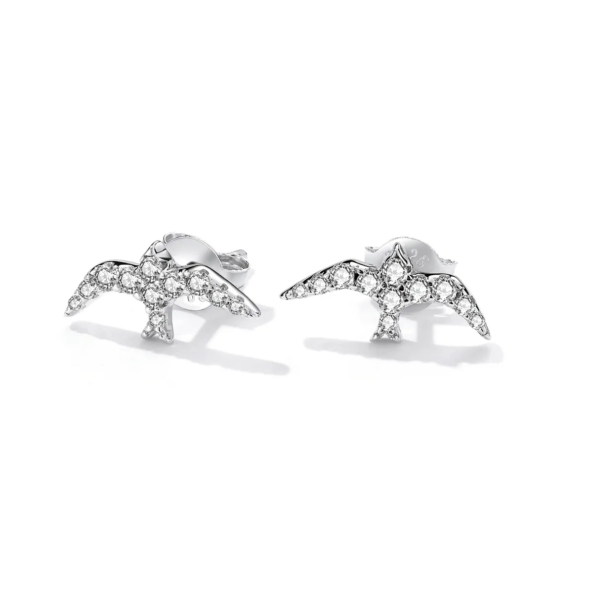 Pandora Style Mini Swallow Stud øredobber - BSE594