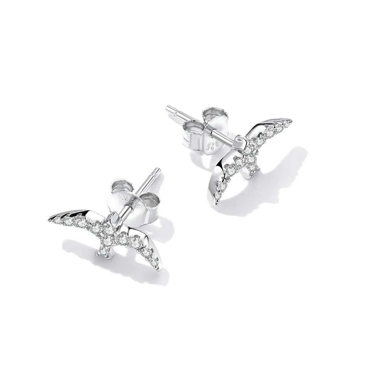 Pandora Style Mini Swallow Stud øredobber - BSE594