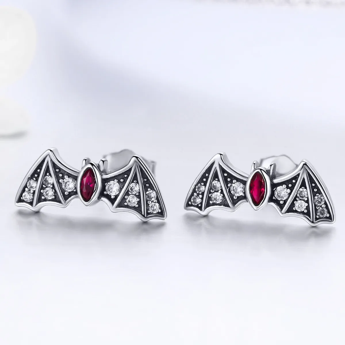 Pandora Style Mystery Bat Stud øredobber - BSE004