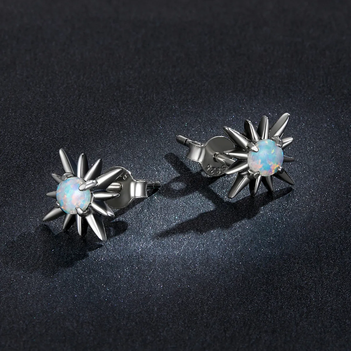 Pandora Style Opal Star Stud øredobber - BSE581