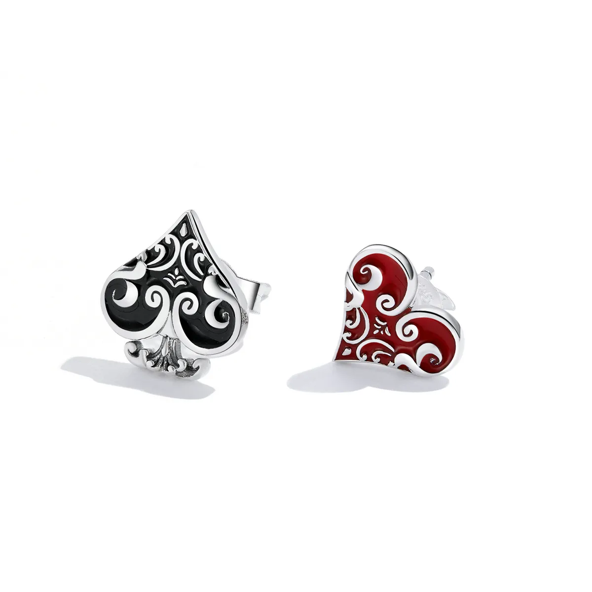 Pandora Style Poker Hearts øredobber - SCE1378