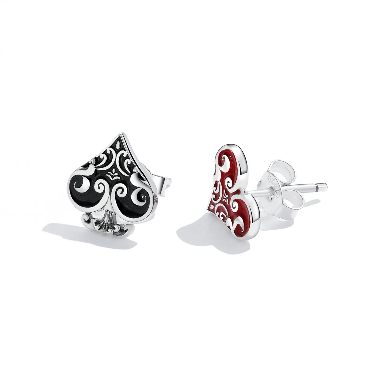 Pandora Style Poker Hearts øredobber - SCE1378