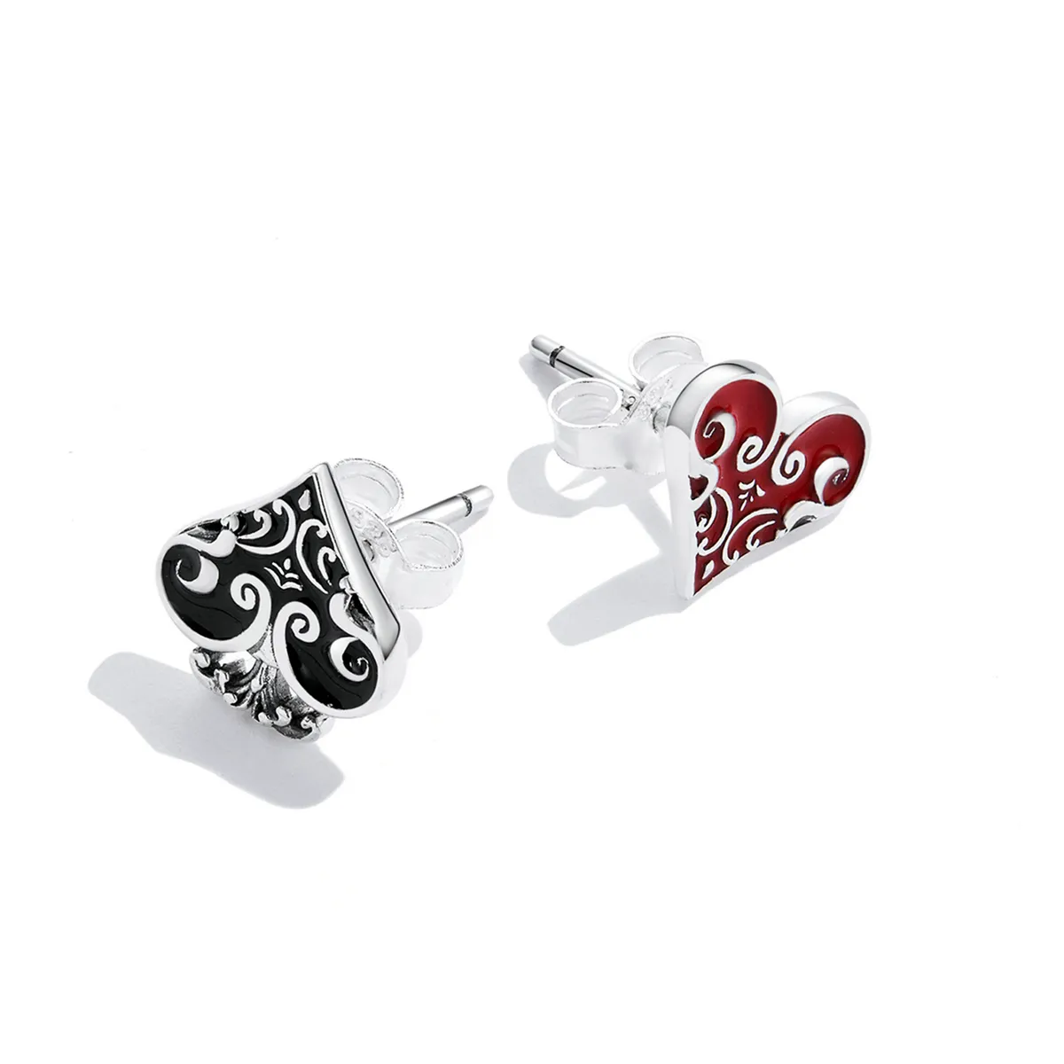 Pandora Style Poker Hearts øredobber - SCE1378