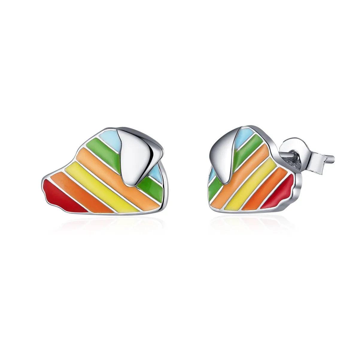 pandora style rainbow dog ørepynt sce825