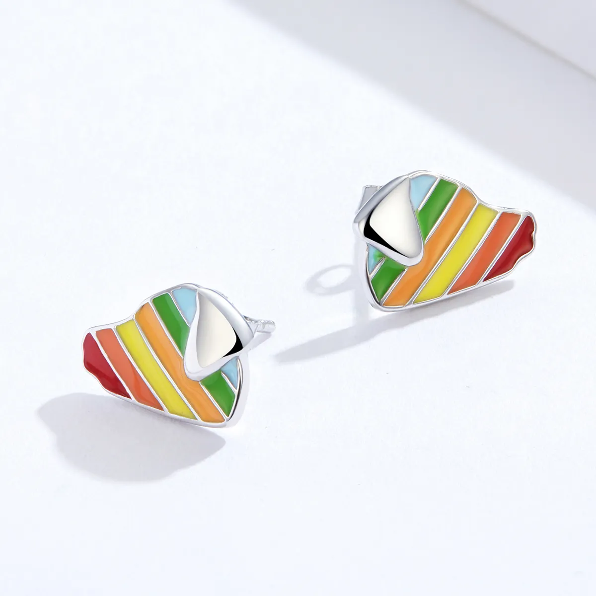 Pandora Style Rainbow Dog ørepynt - SCE825