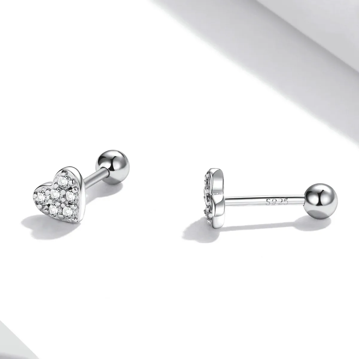 Pandora Style Simple Love Stud øredobber - SCE1298