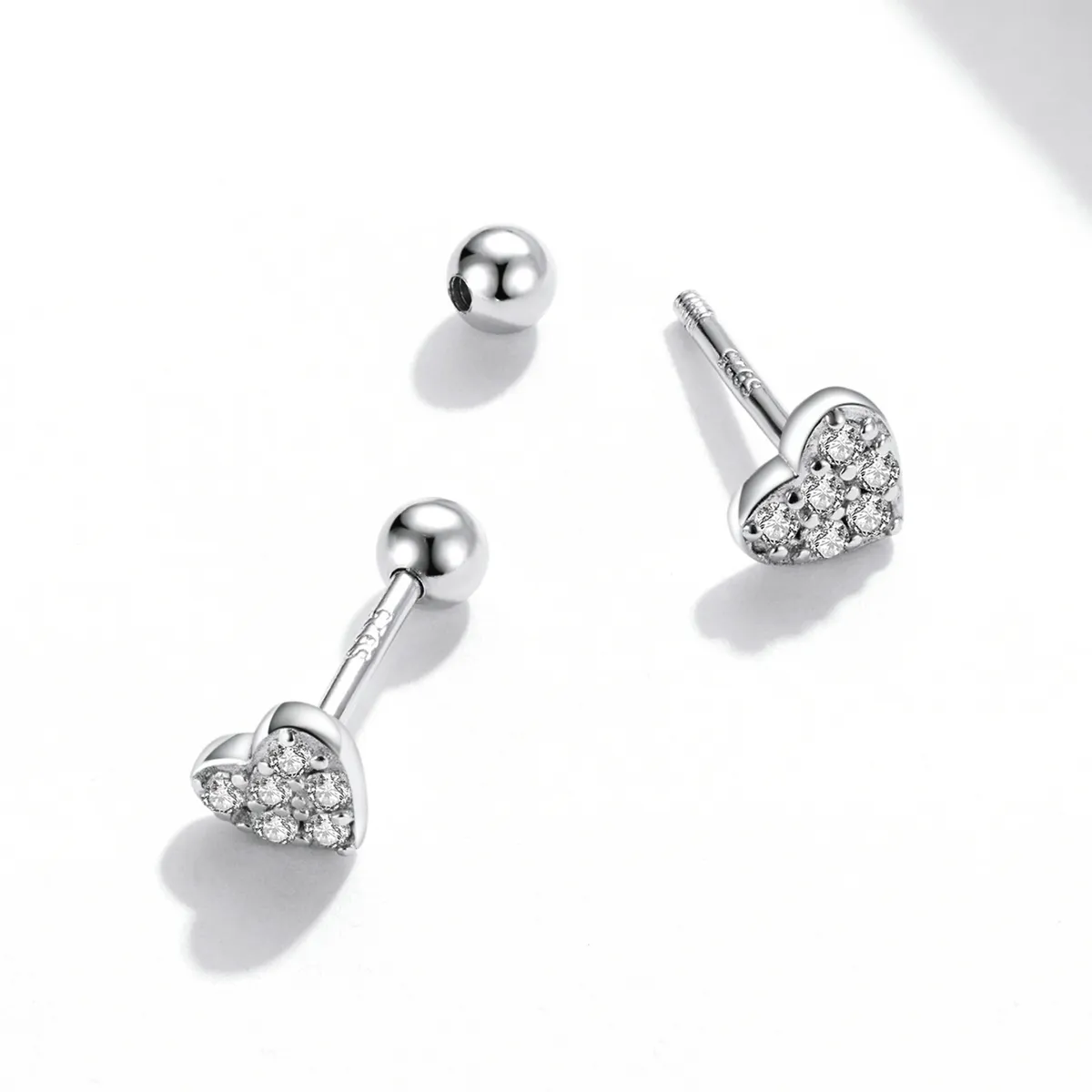 Pandora Style Simple Love Stud øredobber - SCE1298