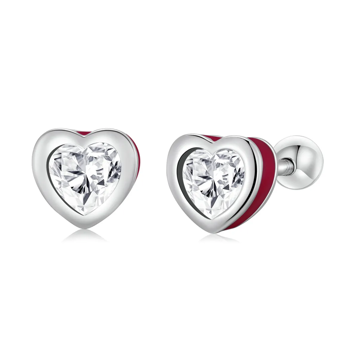 pandora style simple love øredobber sce1352 vt