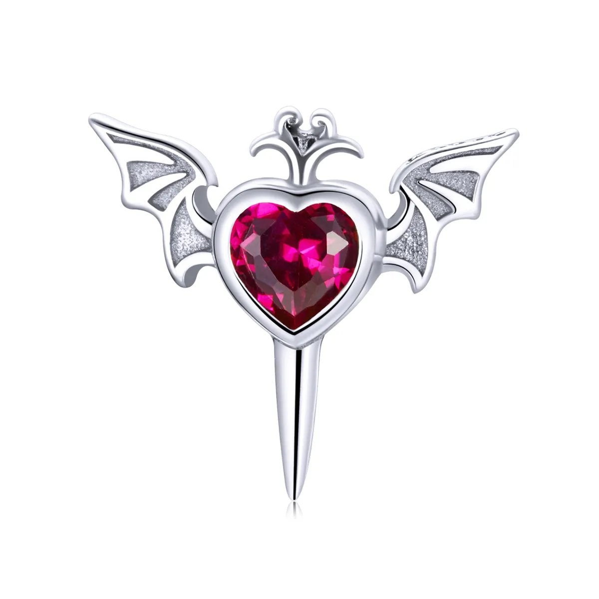 pandora style wings love stud øredobber sce1179