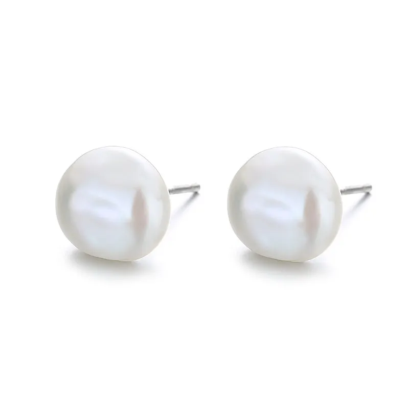 Pandora Style Baroque Pearl Stud Earrings - BSE604