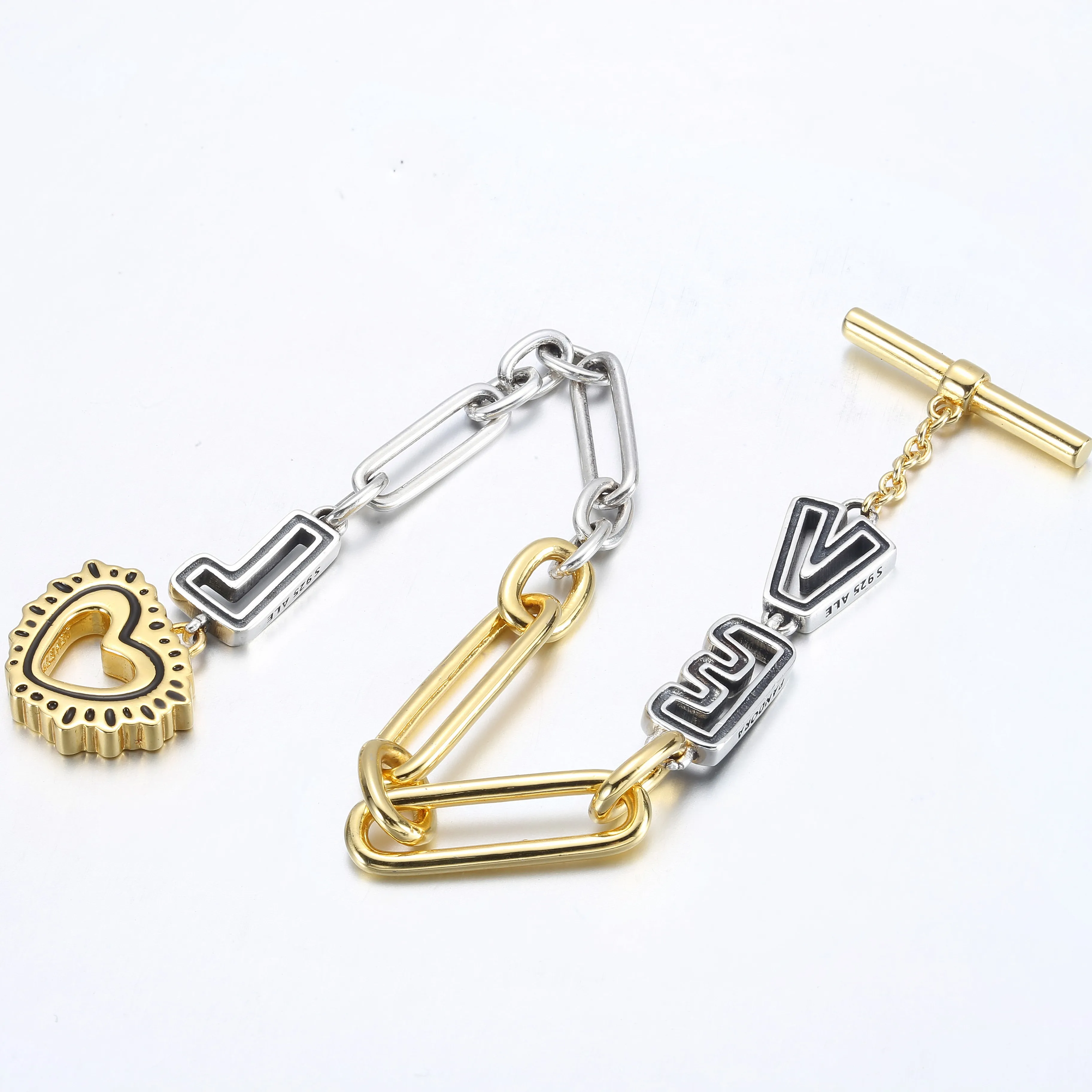 Keith Haring x Pandora Two-tone Love Links Bracelet - 562223C01