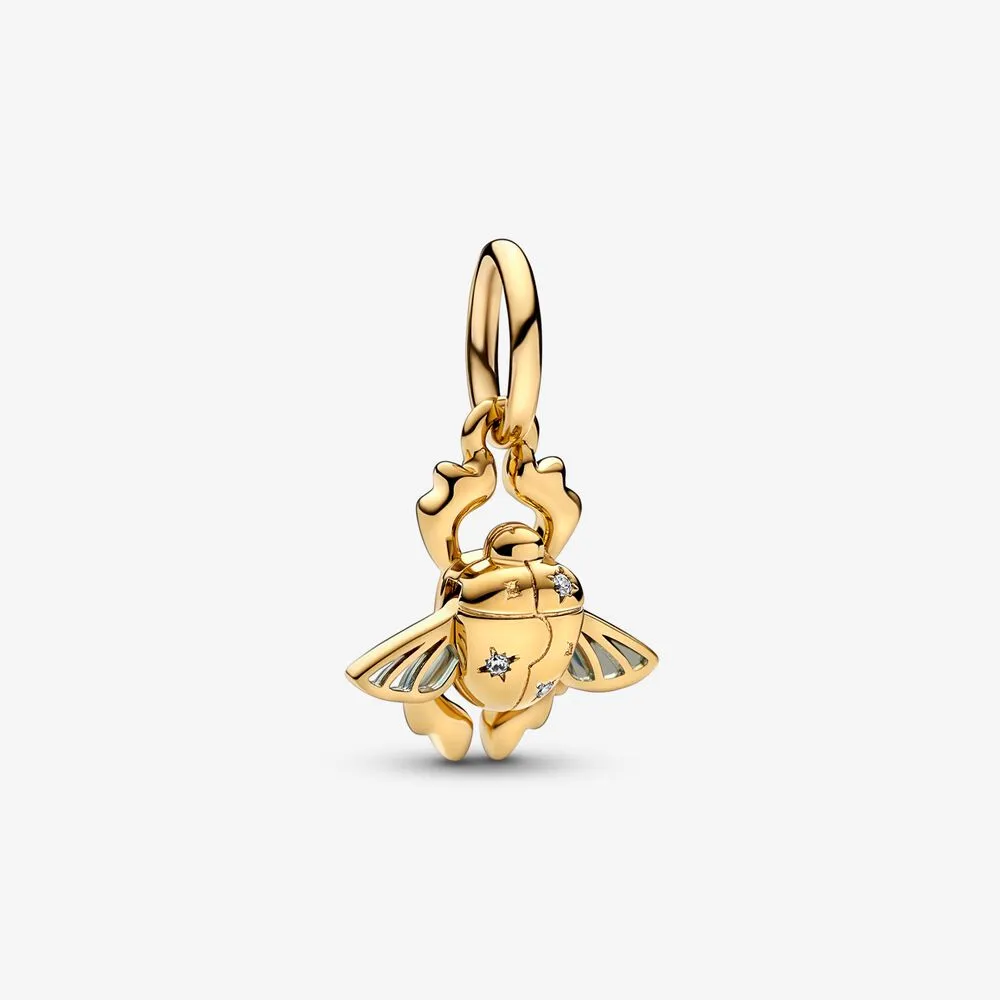 PANDORA Disney Aladdin Scarab Beetle Dangle Charm - 762345C01