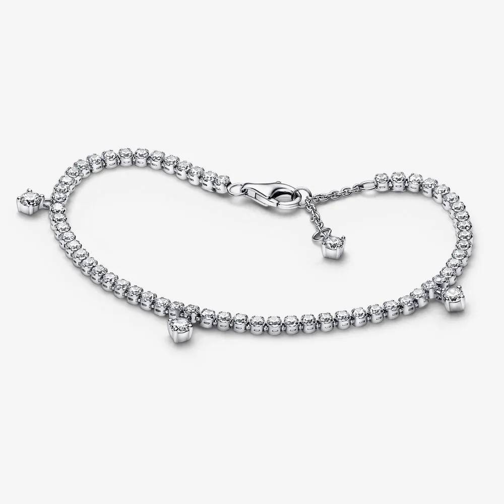 Pandora Funklende Dråper Tennisarmbånd - 592401C01