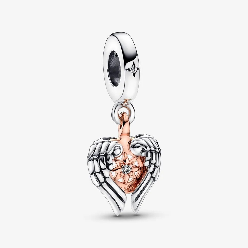 PANDORA Celestial Compass Angel Wings Dangle Charm - 782359C01