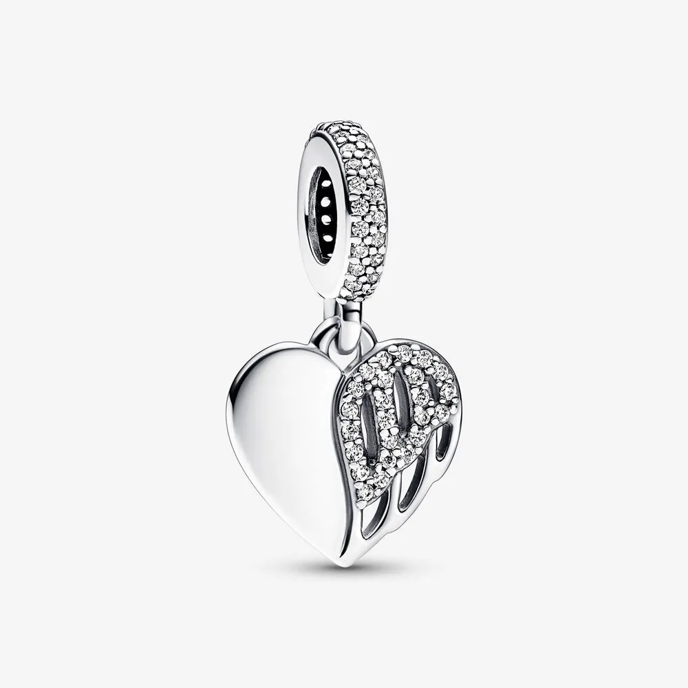 pandora hjerte og engel hengende charm 792646c01