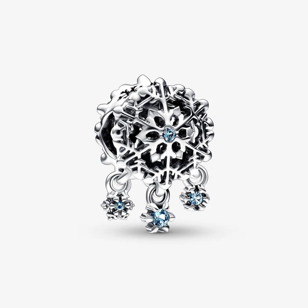 pandora iskaldt snøfnugg dråpe charm 792367c01