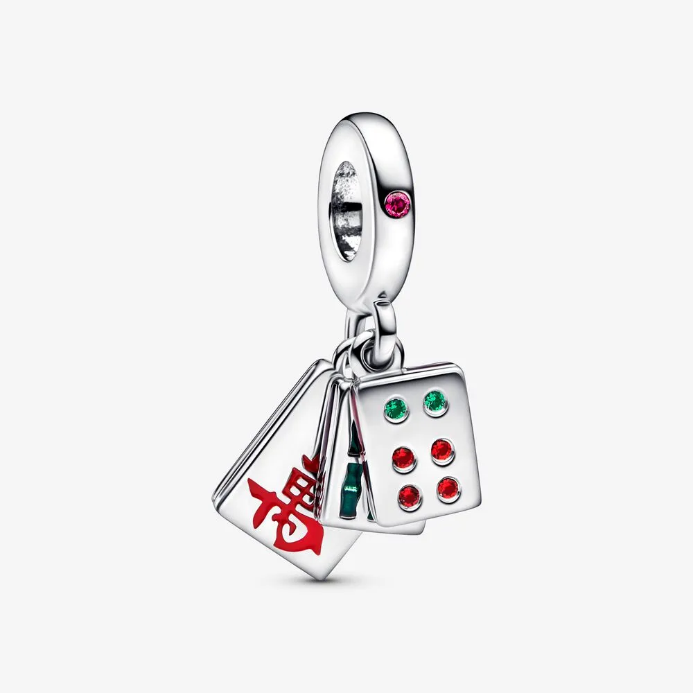 pandora mahjong trippel hengende charm 792523c01