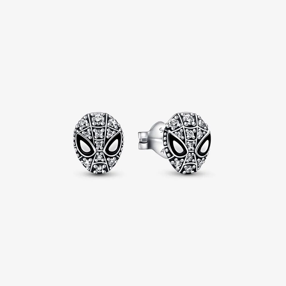 Pandora Marvel Spider-Man Maske Pavé Øredobber - 292354C01