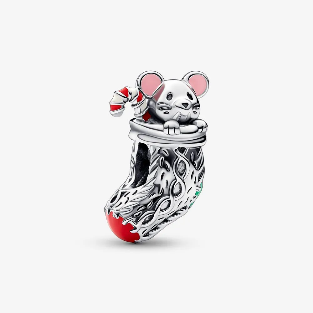 Pandora Mus og Julestrømpe Charm - 792366C01