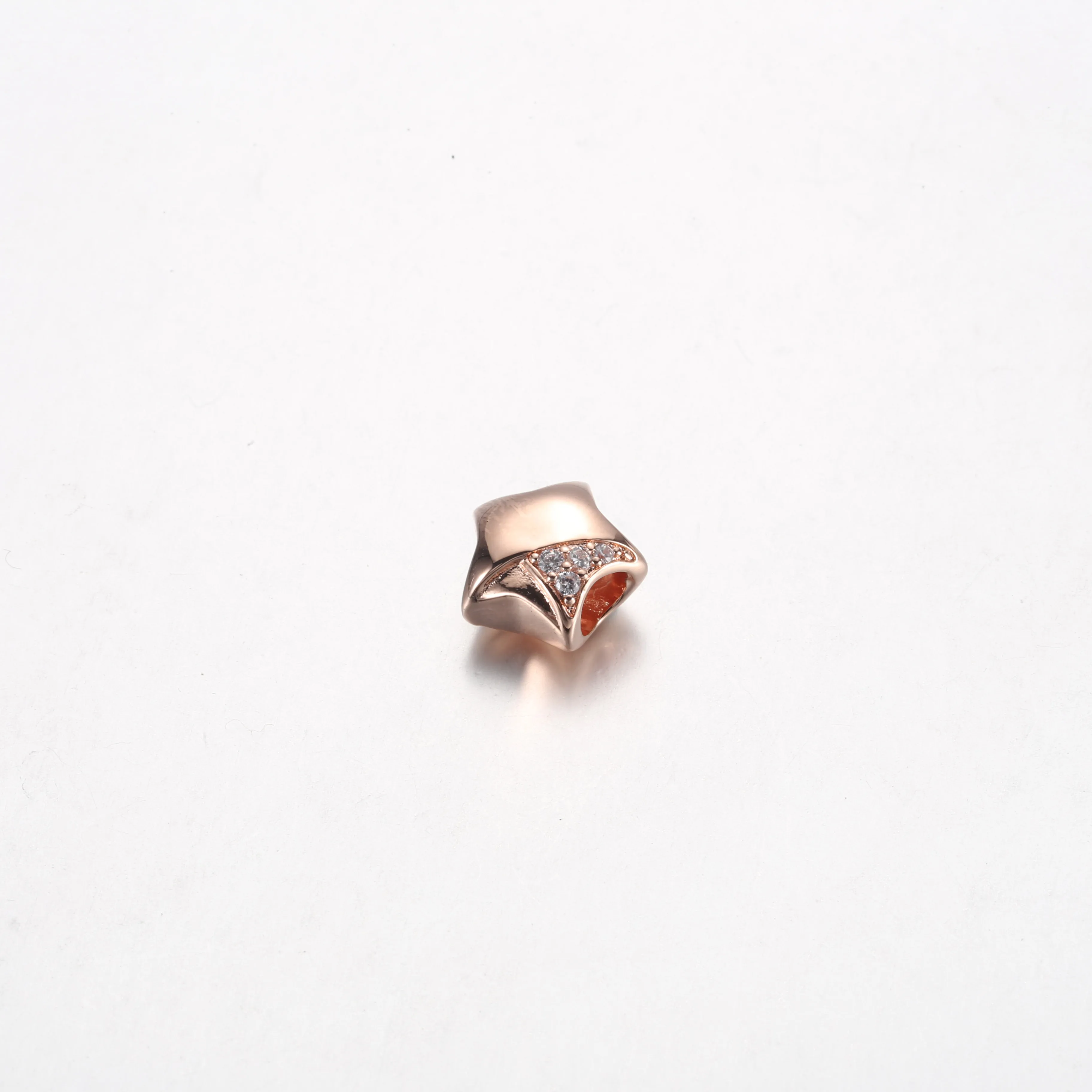 Pandora Star 14k rose gold-plated charm with clear cubic zirconia - 782484C01