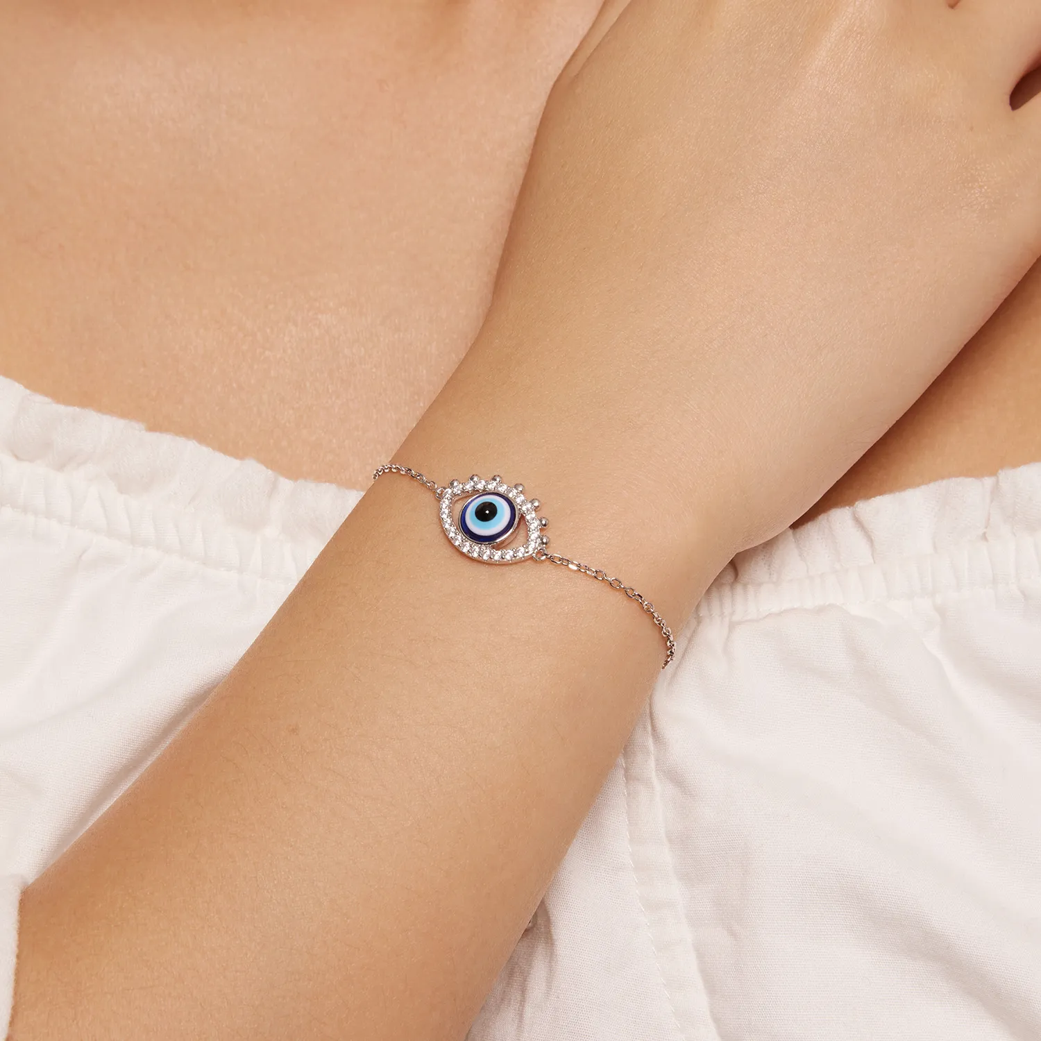 Pandora Style Devil Eye Armbånd - BSB129