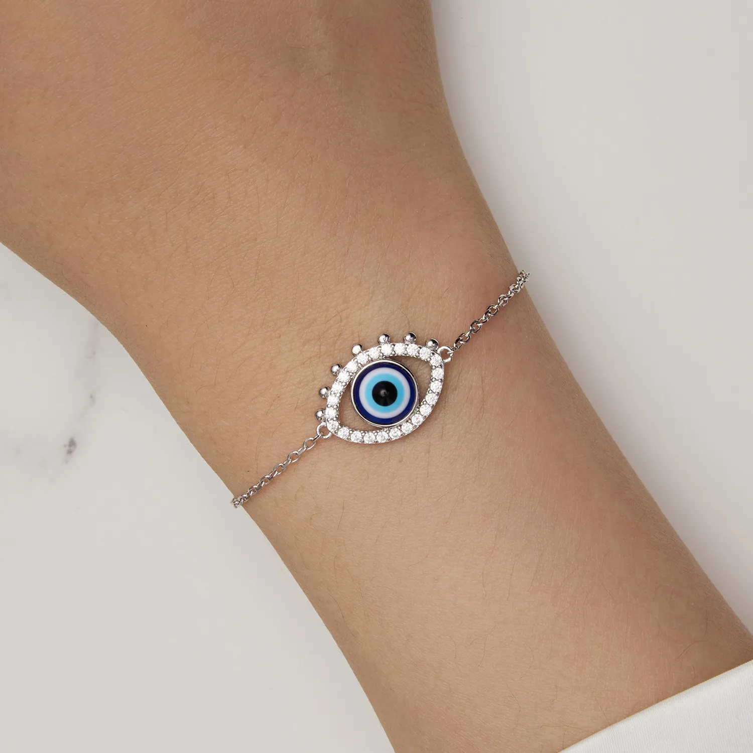 Pandora Style Devil Eye Armbånd - BSB129