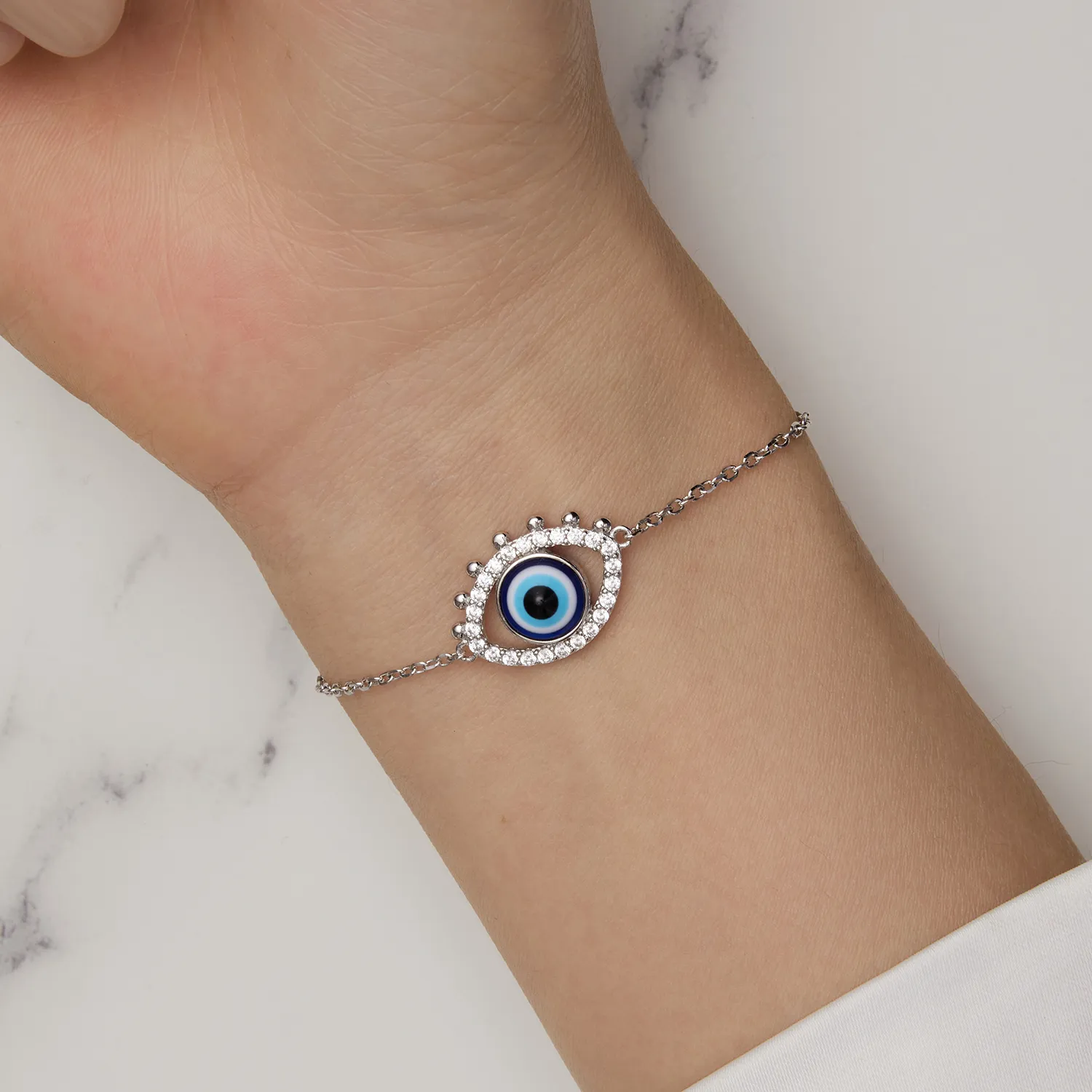 Pandora Style Devil Eye Armbånd - BSB129