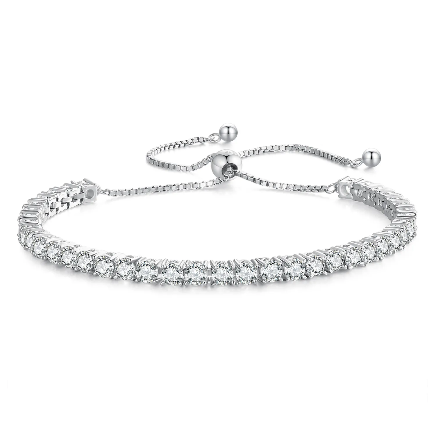 Pandora Style Fine Moissanite-armbånd - MSB005