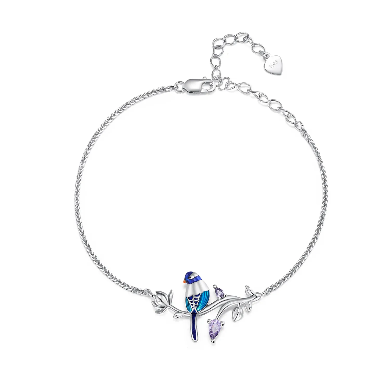 pandora style kingfisher armbånd bsb127