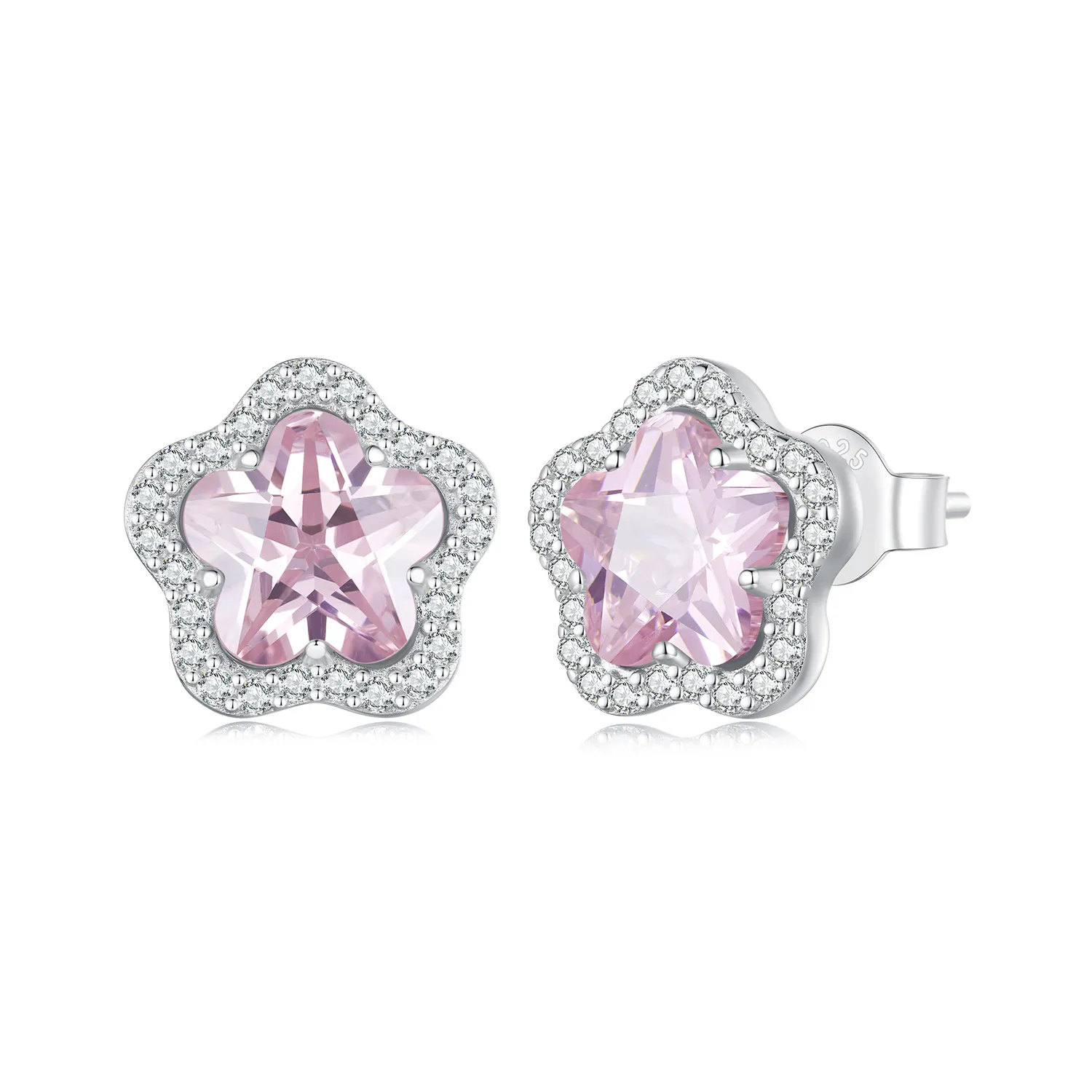 Pandora Style Little Flower Stud øredobber - BSE850