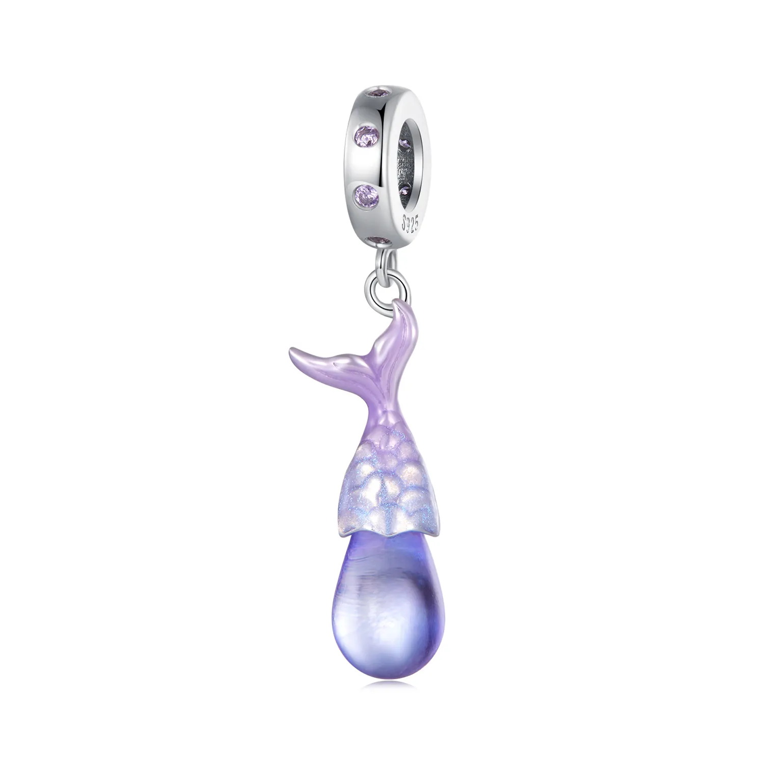 pandora style mermaid tears pendant charm bsc874