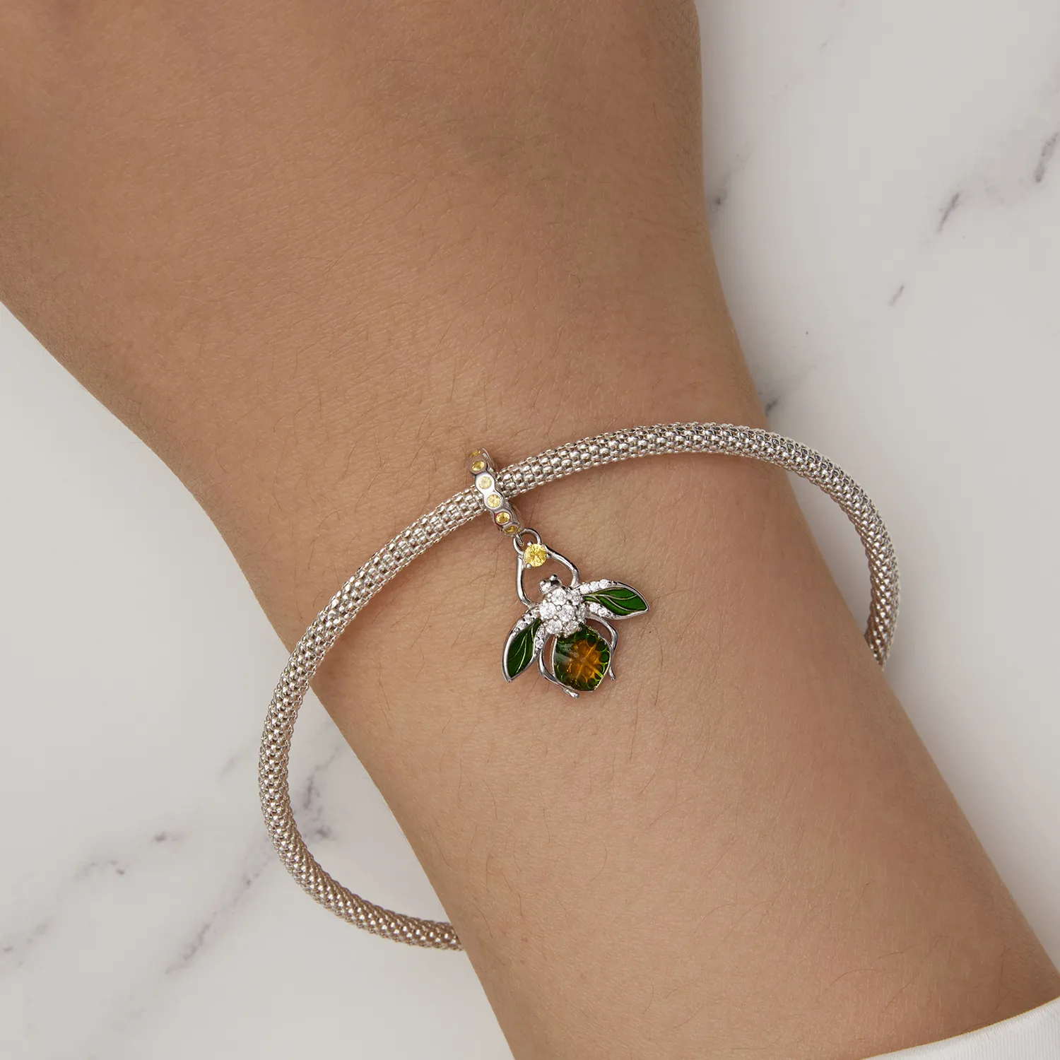 Pandora Style Sitron Bee Anheng Charm - BSC882