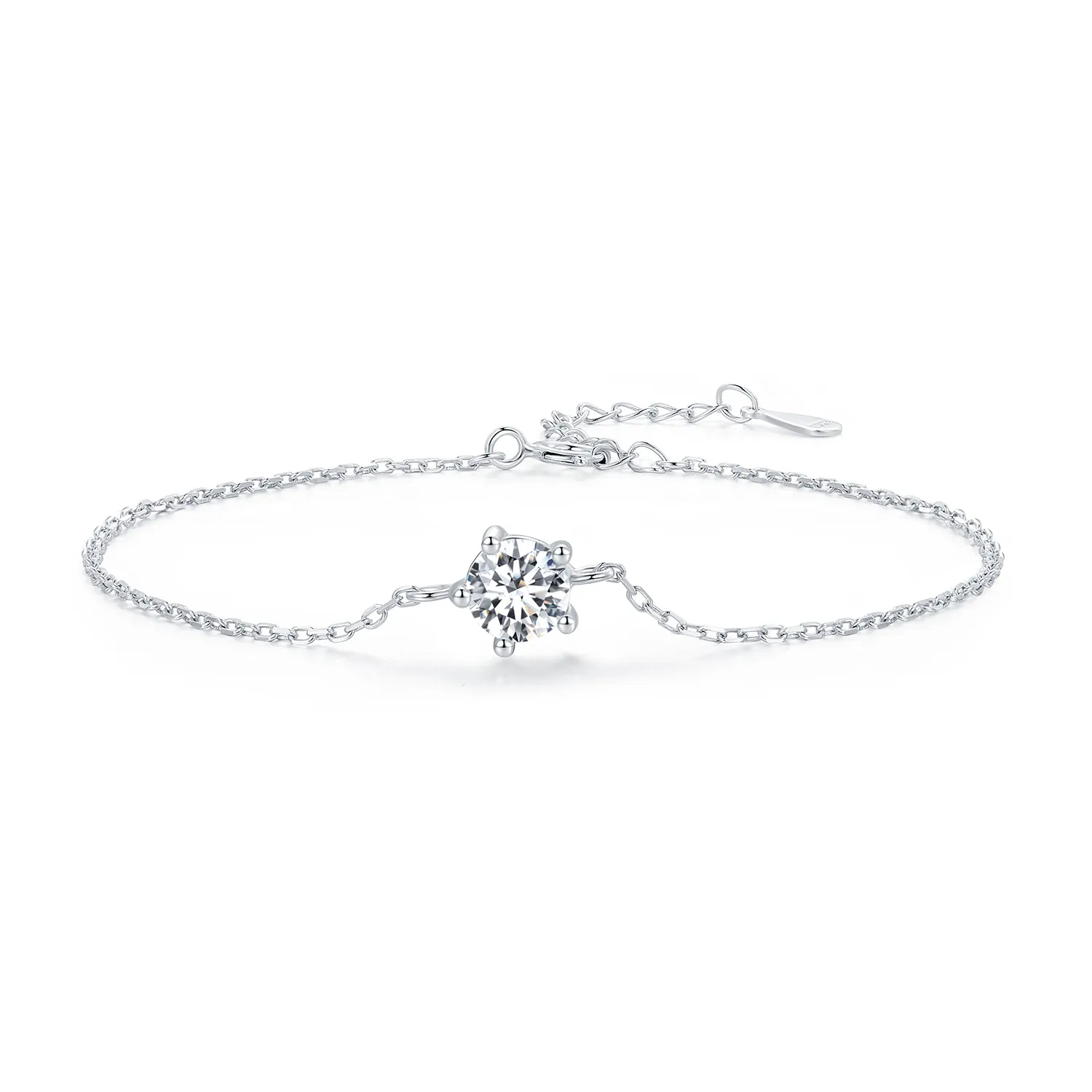 Pandora Style Sparkle Moissanite-armbånd - MSB001