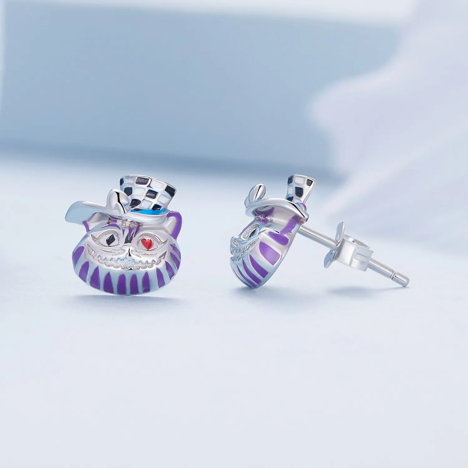 Pandora Style Weird Magician Cat Stud øredobber - BSE823