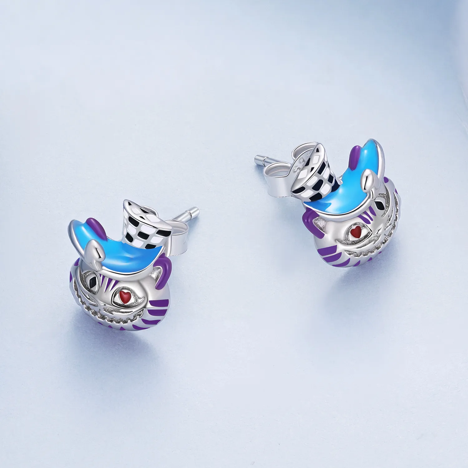 Pandora Style Weird Magician Cat Stud øredobber - BSE823