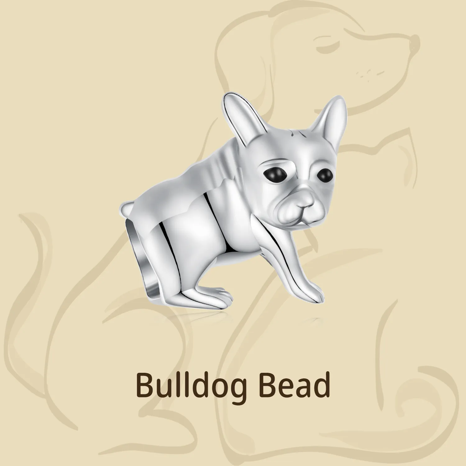 Pandora Style Bulldog Charm - BSC796