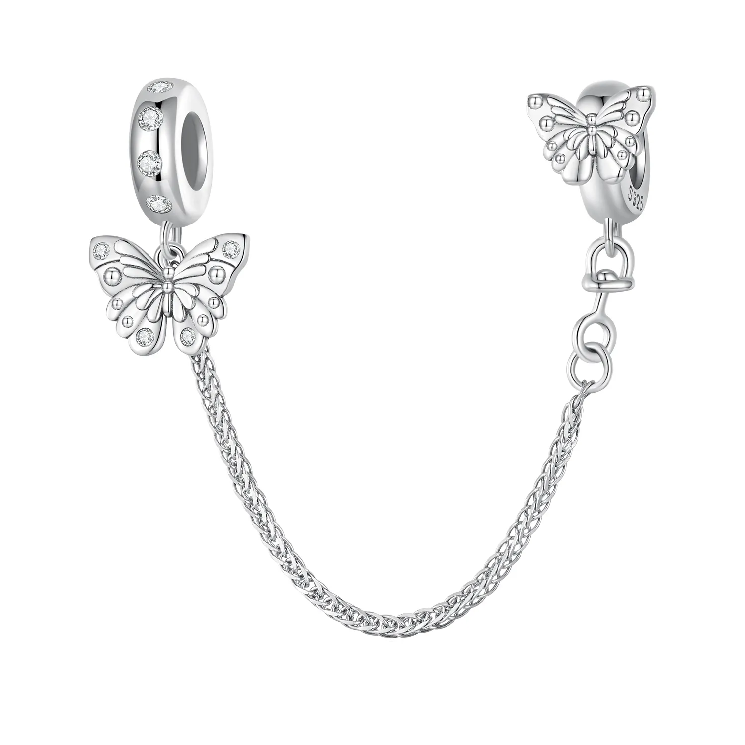 Pandora Style Butterfly sikkerhetskjede - BSC801