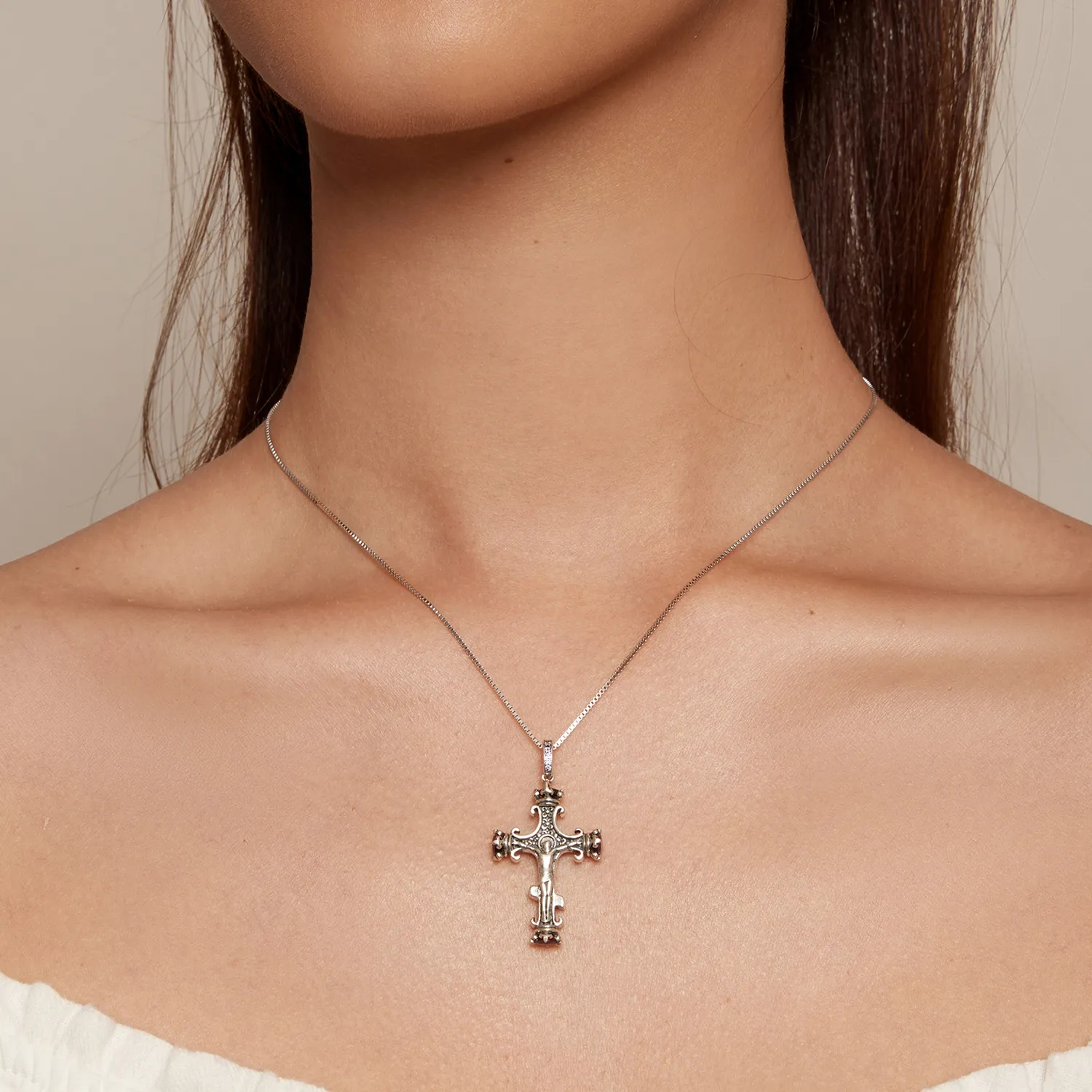 Pandora Style Cross Pendant - SCP064