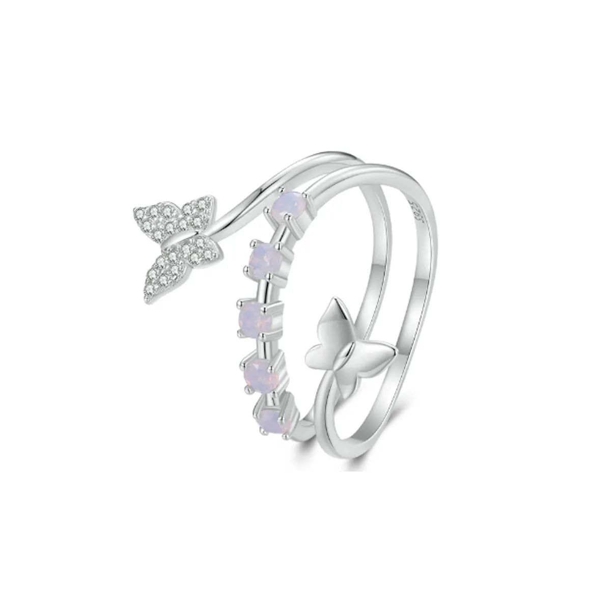 Pandora Style Double Ring - BSR467-E