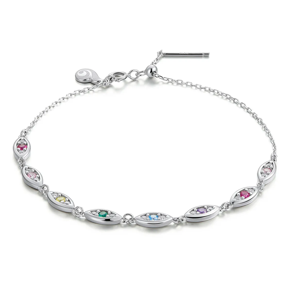 pandora style glitrende armbånd bsb087