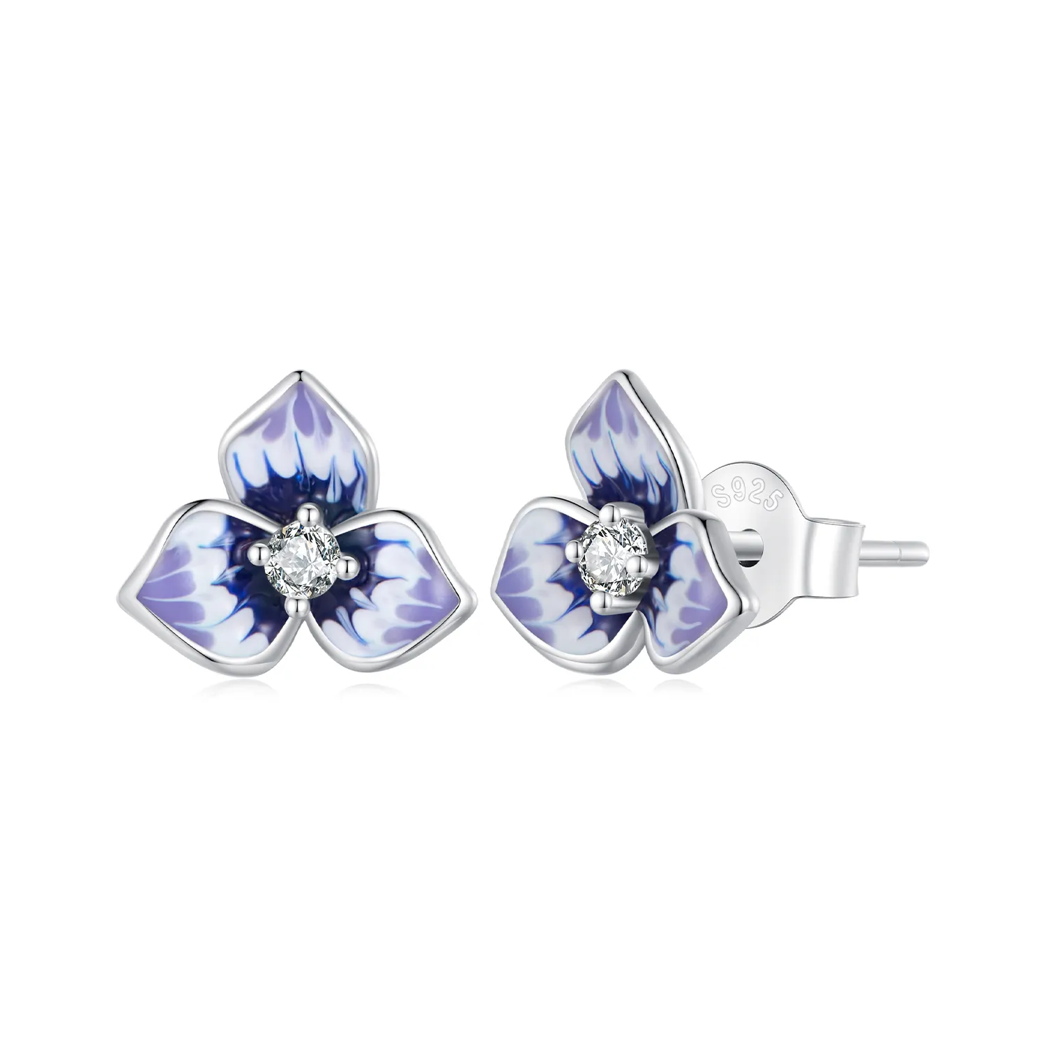 pandora style pansy øredobber bse860