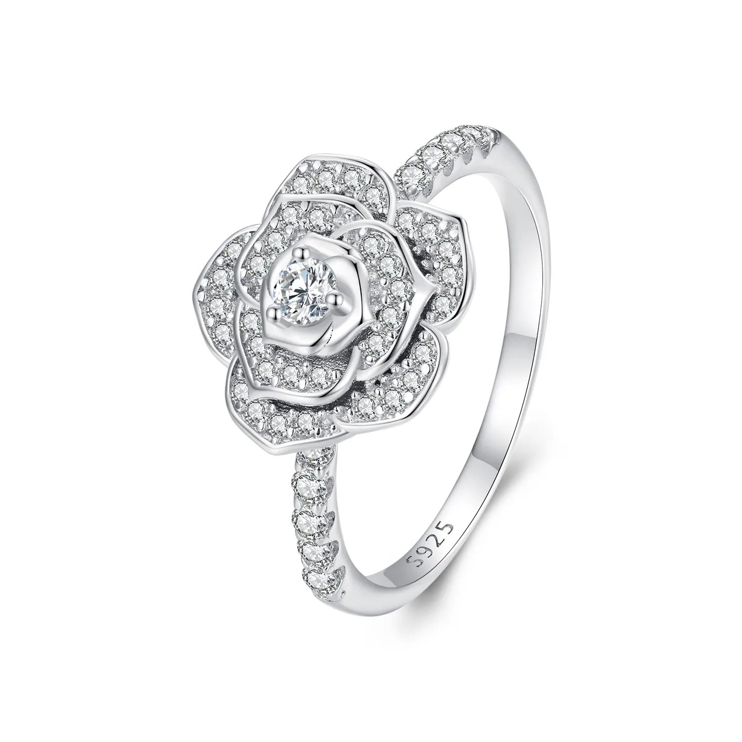 pandora style rose ring bsr449