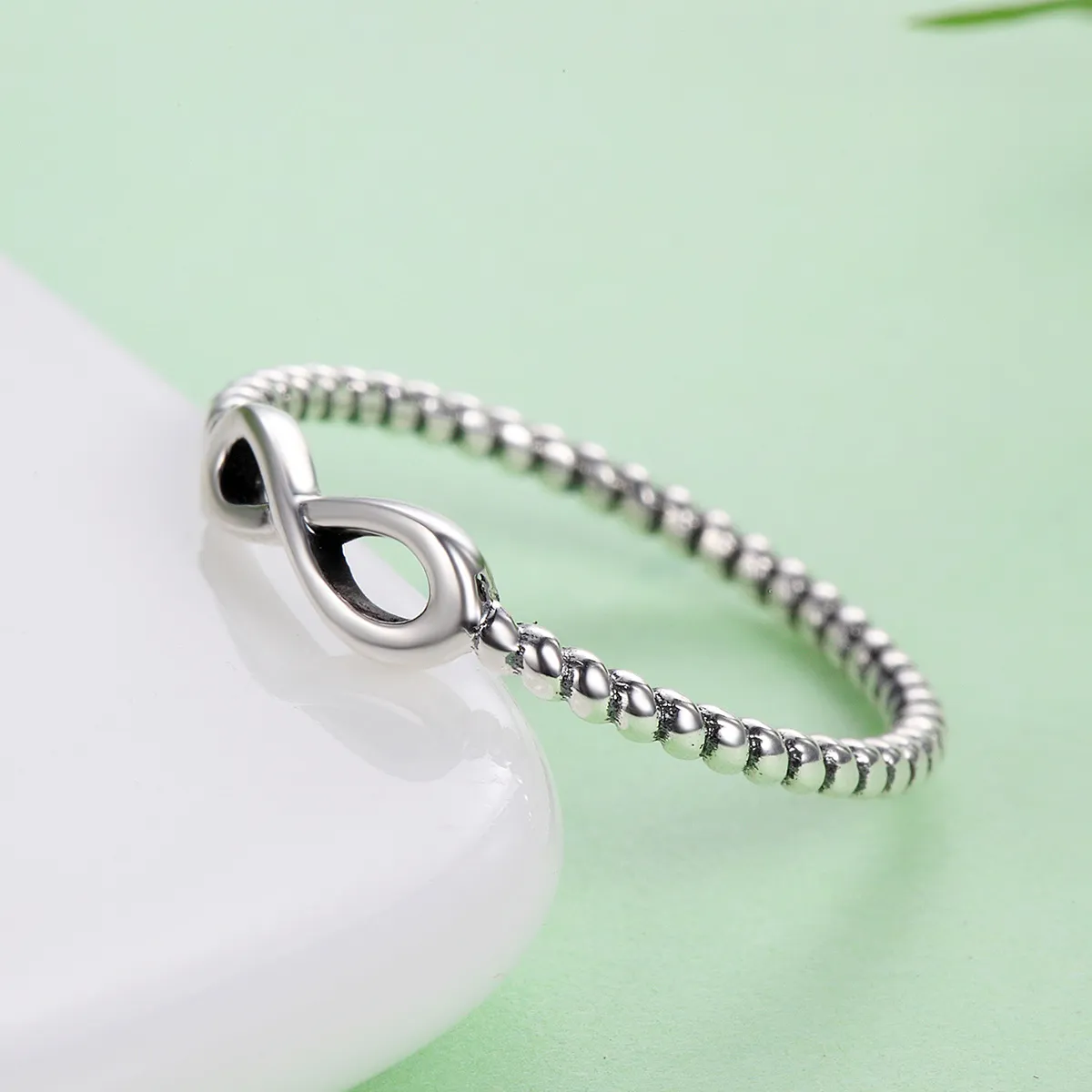 Pandora Style Silver Infinity Ring - SCR094