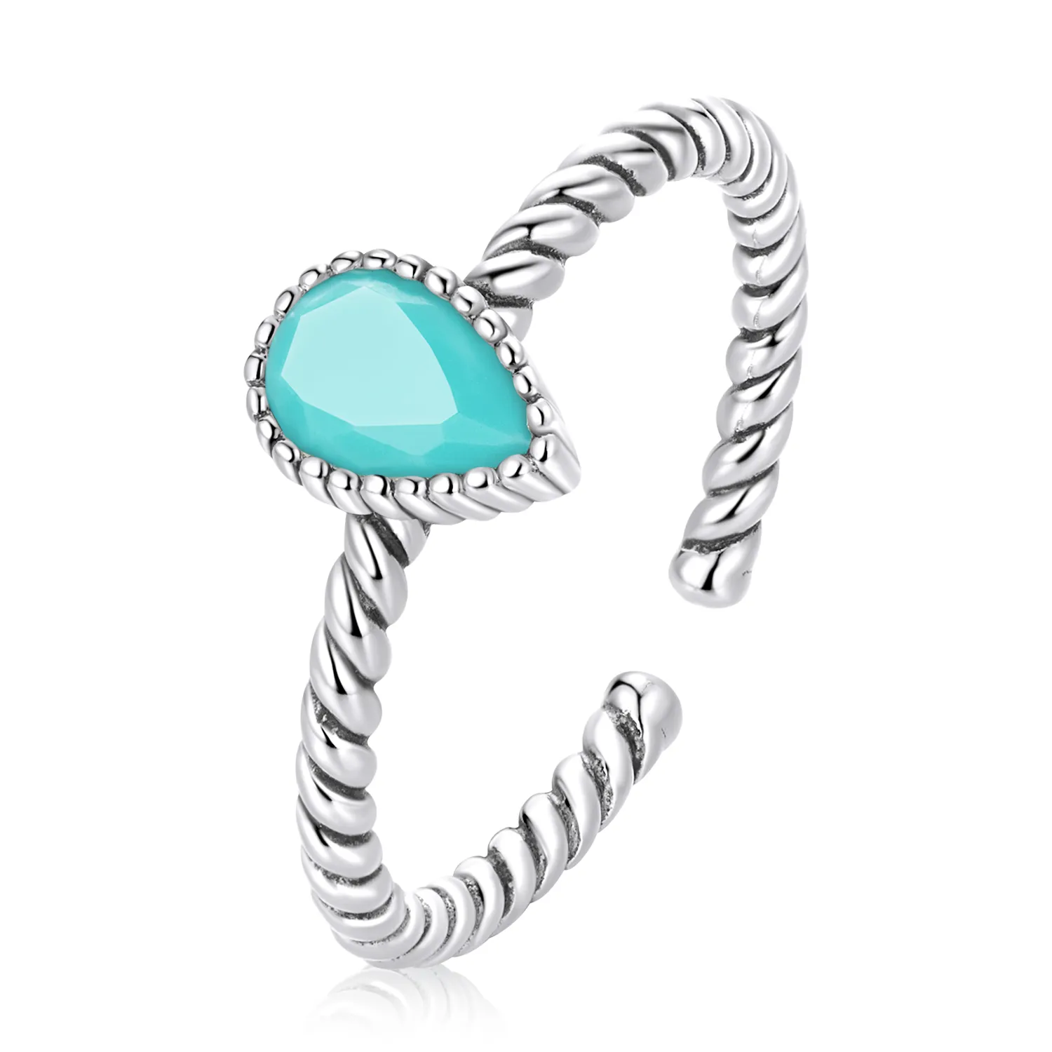 Pandora Style Teardrop Ring - BSR247