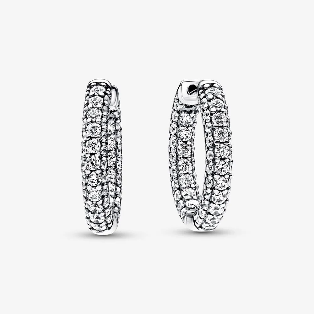 Pandora Timeless Pavé Enkel Rad Øreringer - 292624C01