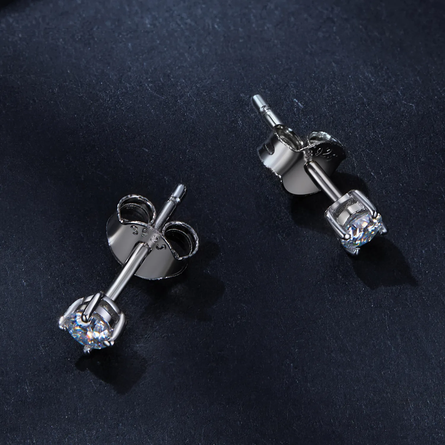 Pandora Style 0.1Ct Moissanite øredobber (to sertifikater) - MSE038